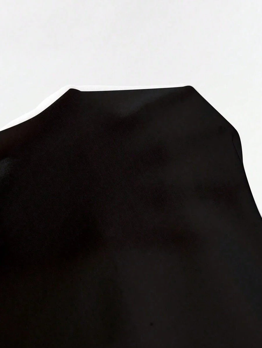 Blusa com Decote V Elegante