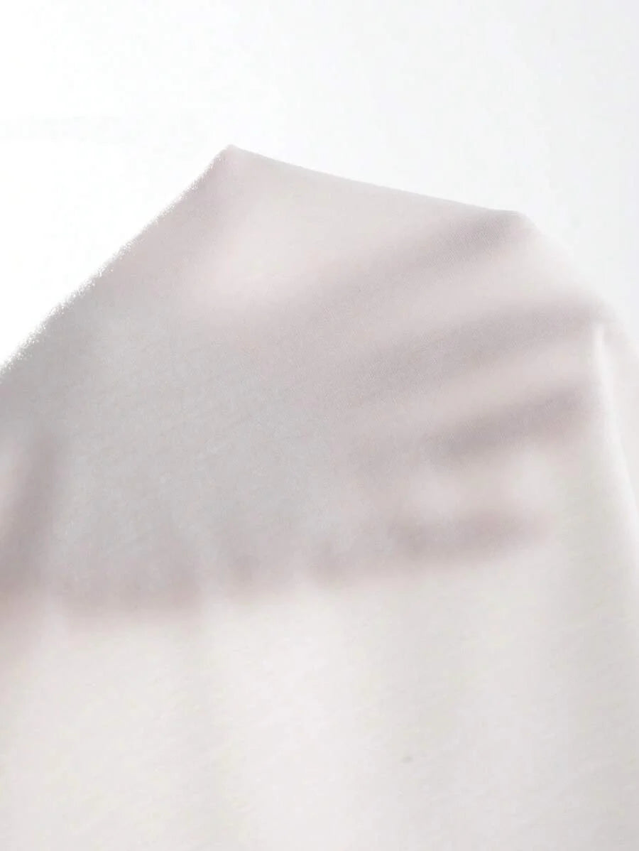Blusa com Decote V Elegante