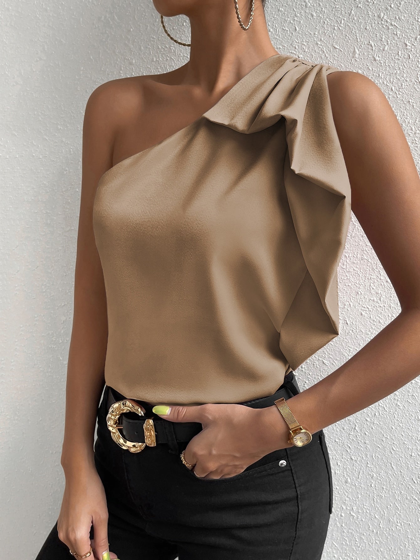 Blusa Allana Caqui / P (S)