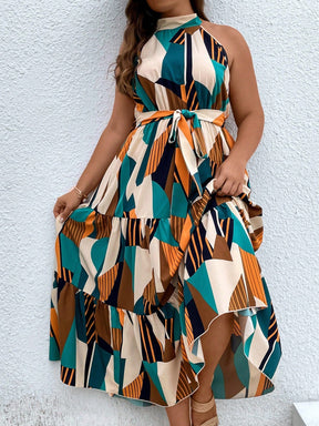 Vestido Tulum Plus Size Multicolorido / 0Xl