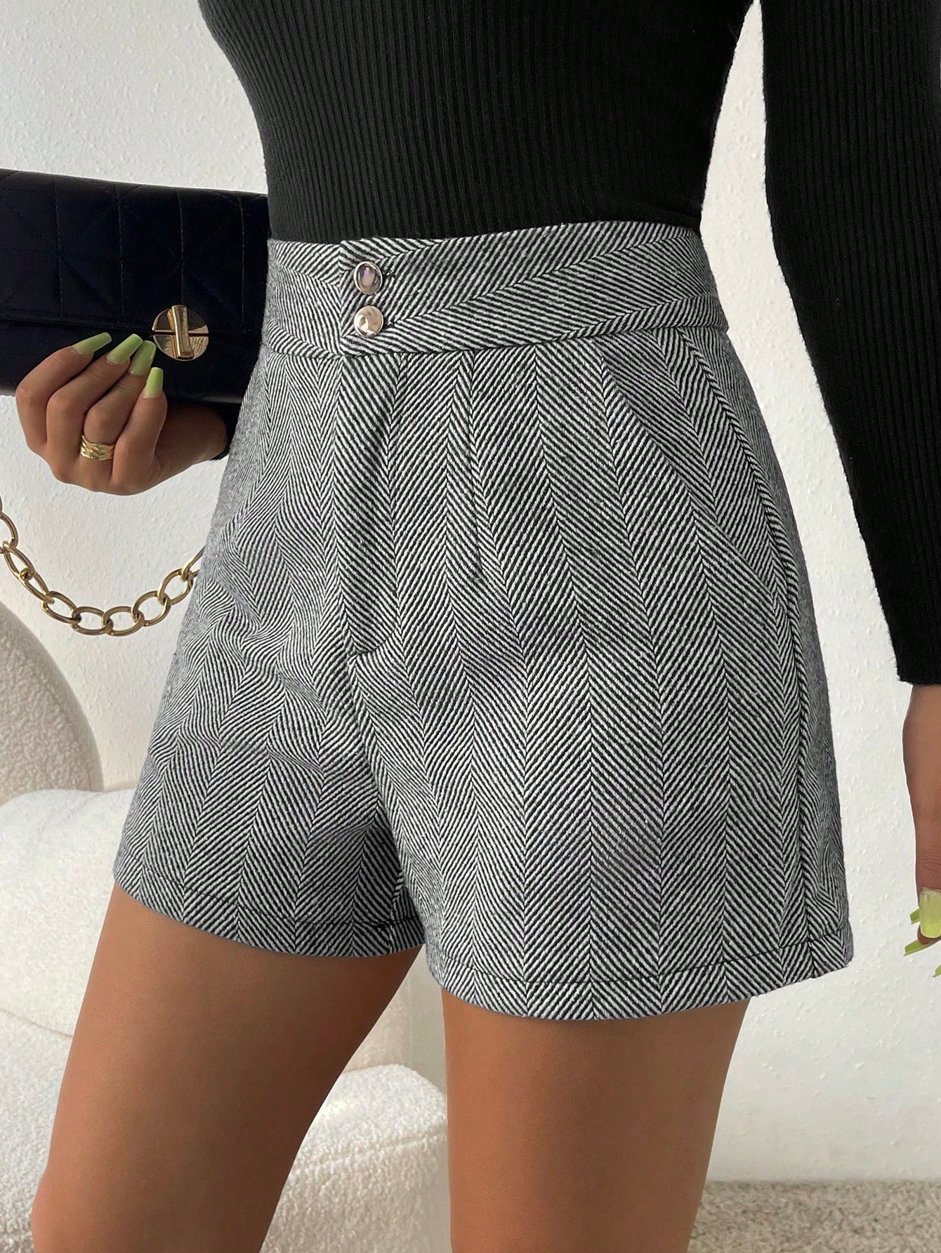 Short Lady Preto / Pp (Xs)