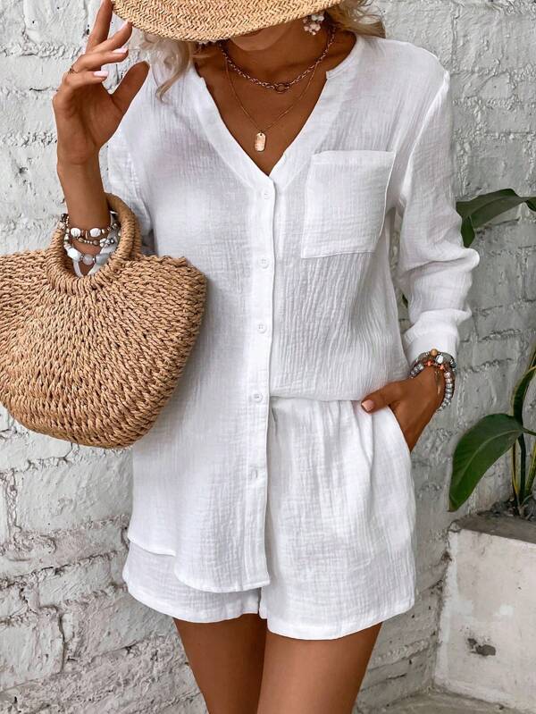 Conjunto Argo Branco / Pp (Xs)