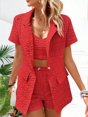 Conjunto Lolla Vermelho / Pp (Xs)