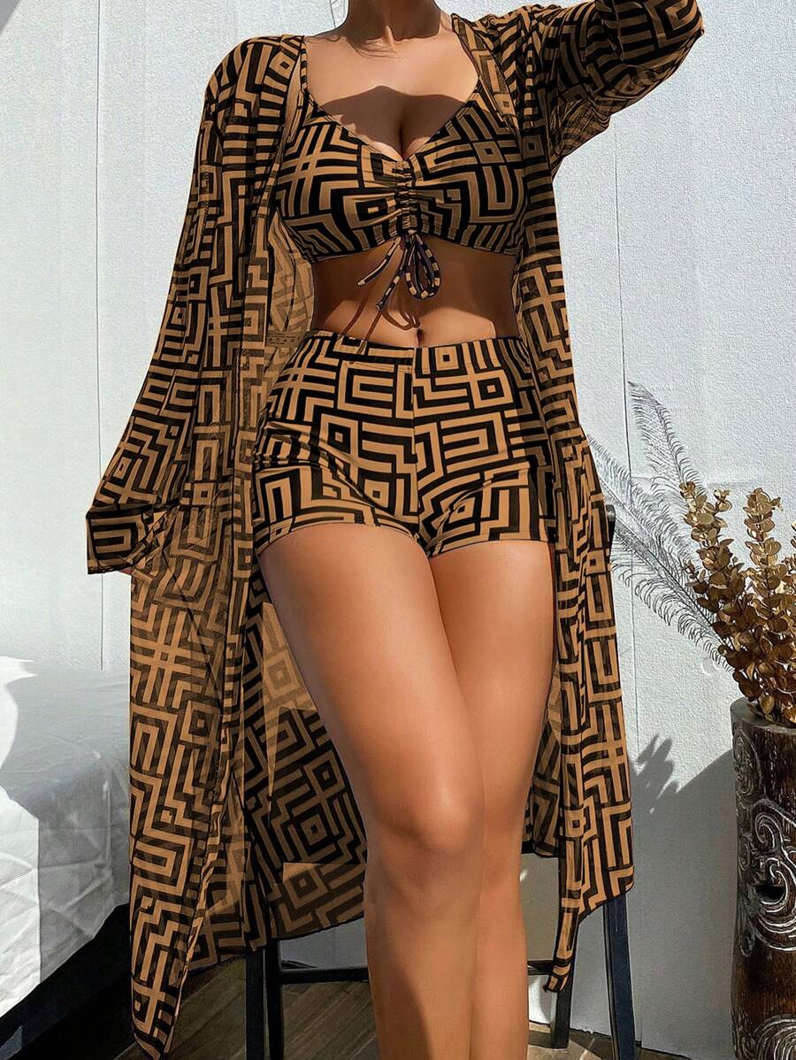 Conjunto Praia Mykonos - 3 Peças