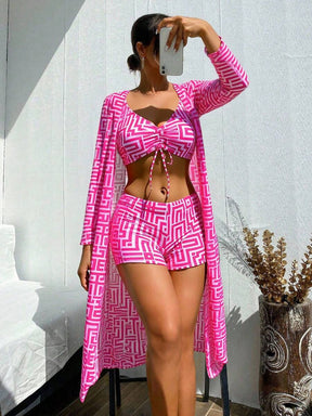 Conjunto Praia Mykonos - 3 Peças